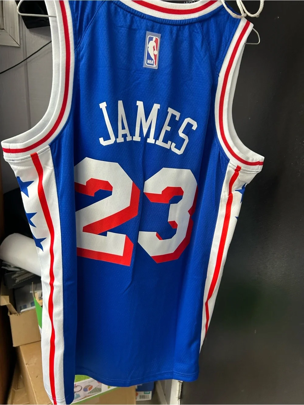 Nike Philadelphia 76ers LeBron James jersey